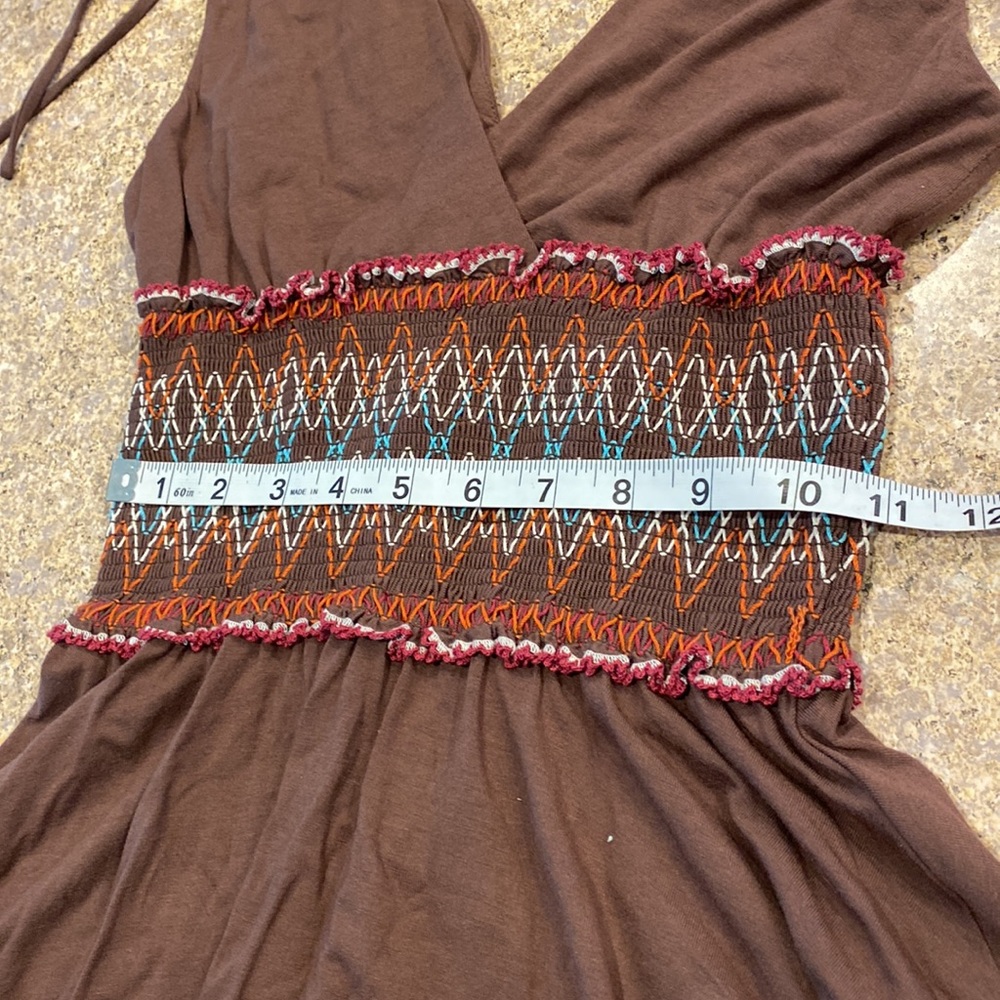 BCBGMAXAZRIA Small Petite Brown Dress With Other Colors - Picture 6 of 17